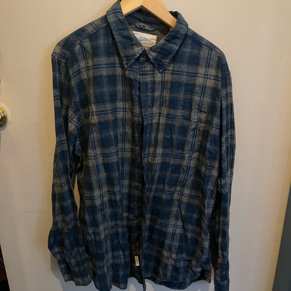 Weatherproof Vintage Charcoal Plaid Shirt